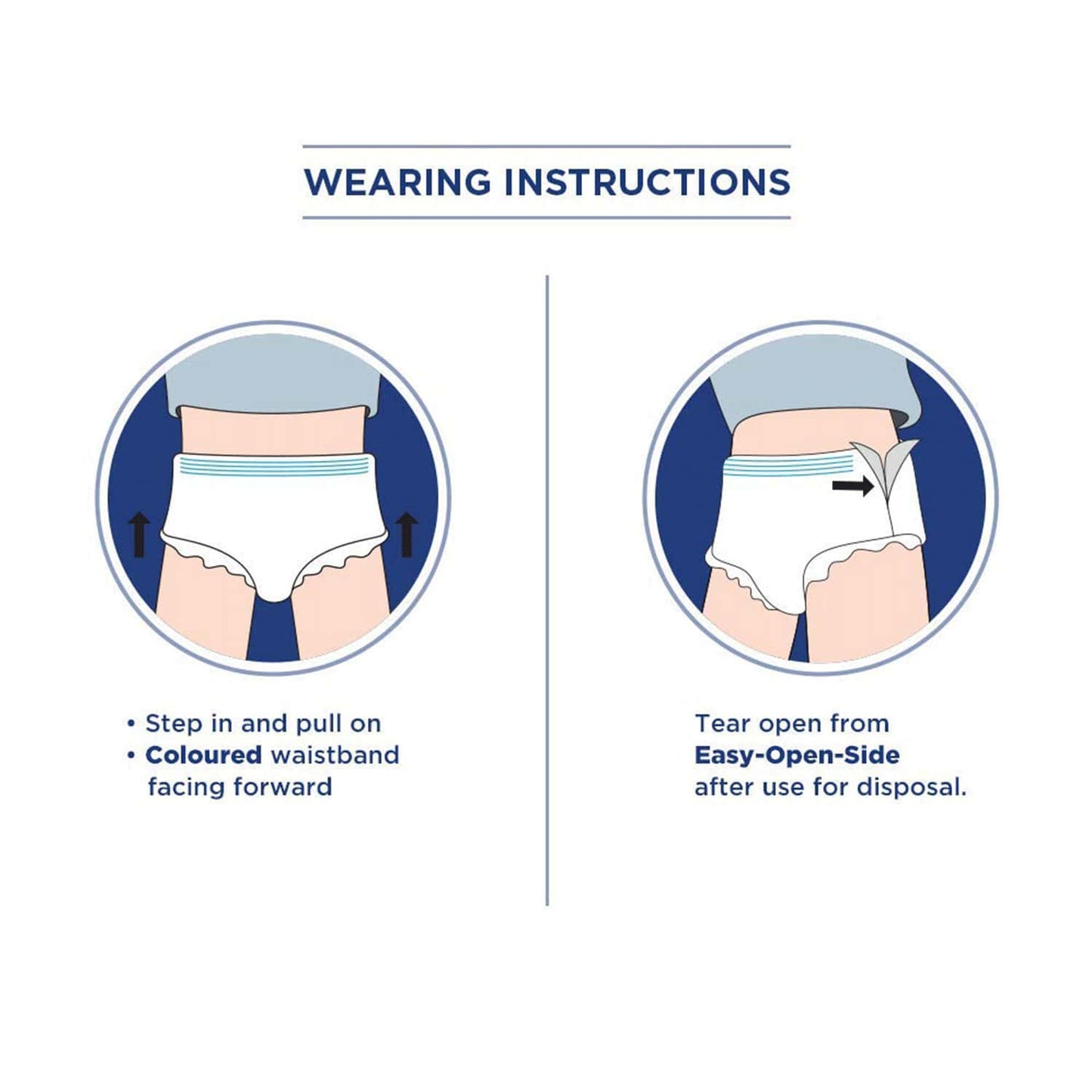 Friends Premium Adult Diapers Pant Style - 10 Count - M Waist 25-48 Inch