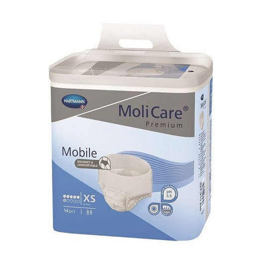 Molicare Premium Mobile 6 Drops X Small Waist 40 70cm Unisex 1361ml