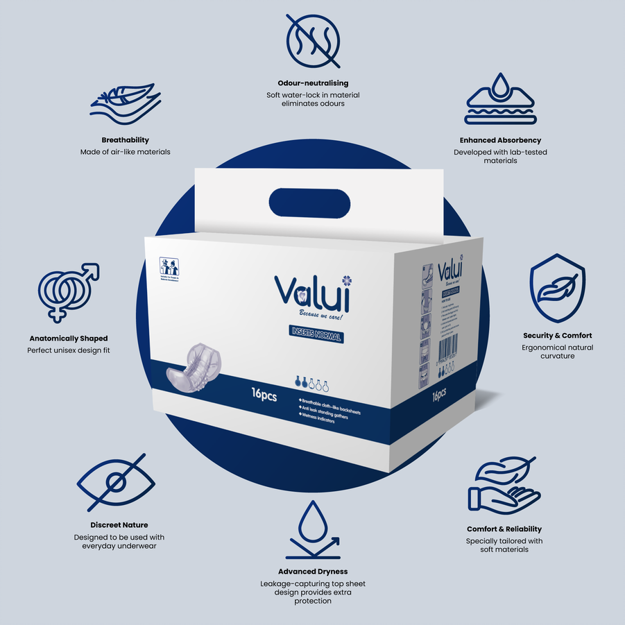 Buy Valui Inserts Normal Universal Online in Australia - Incontinence ...