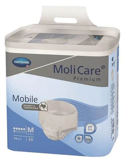 Molicare Premium Mobile 6 Drops Medium Waist 80 120cm Unisex 1662 Ml