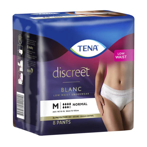 TENA Pants Women - Discreet Blanc Normal Low Waist